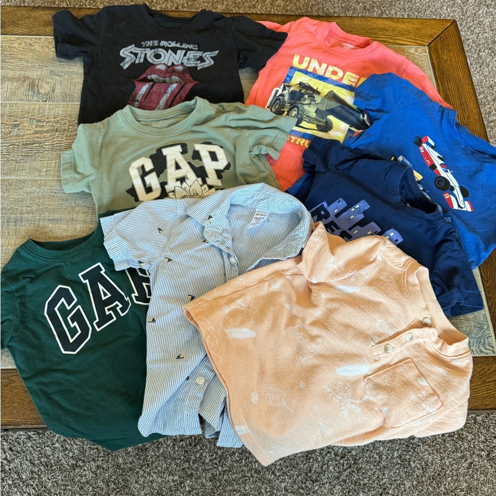 Toddler Boy Shirts! 2t, 3t. Bundle of 8. Gap, Old Navy, Carter’s